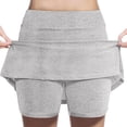 thumbnail image 1 of Mgmyaa Girls' High-Waist A-Line Skirts Built in Shorts Elastic Waist Casual Mini Skorts for Kids, 1 of 6