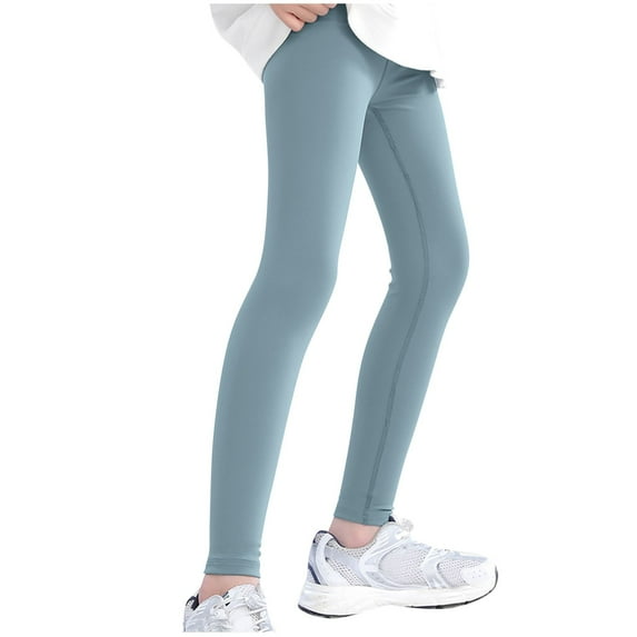 Mgmyaa Girls High Waisted Yoga Pants Warm and Comfortable Leggings for Cold Weather, School, Play and Casual Wear Size 8-15Years
