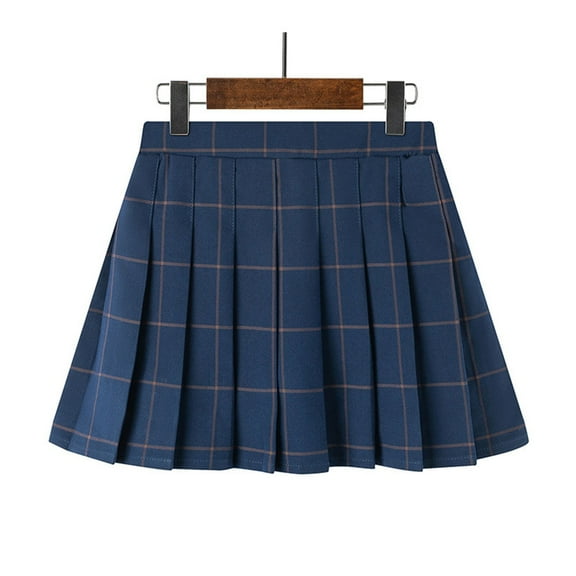 Mgmyaa Girls' Pleated Mini Skirt with Shorts, Four Seasons Uniform Skirt, High Waist Comfortable and Breathable Fashionable Wear