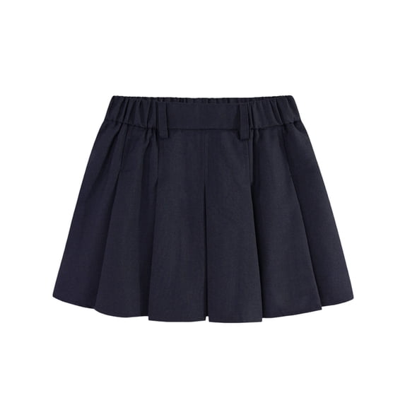 Mgmyaa Girls Uniform Pleated Skirt with Built-in Shorts School Skirts A-Line Mini Skirts for Kids Teenagers 2-17 Years