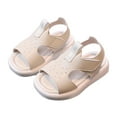 thumbnail image 1 of Mgmyaa Girls Soft Sole Breathable Sandals for Casual Play Comfortable Hook-and-Loop Non Slip Infant Summer Footwear, 1 of 3