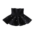 thumbnail image 1 of Mgmyaa Girls Solid Color Ruffle Skirt Elastic Waist Casual Mini Skirt with Lining for Kids Ages 3-13, 1 of 8