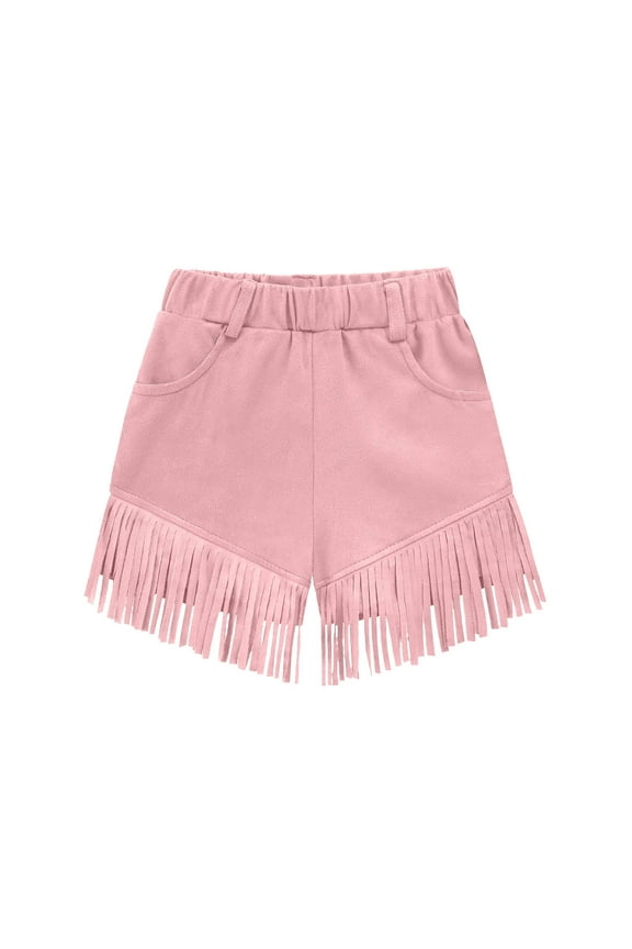 Girls Suede Velvet Shorts Casual Solid Color Casual Outdoor Shorts