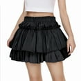 thumbnail image 1 of Mgmyaa Girls Summer Mini Skirts High Waisted Ruffle Layered Skirts Swing Flowy Cake Skirt 3-14Years, 1 of 7