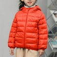 thumbnail image 1 of Mgmyaa Kids Boys Girls Lightweight Warm Down Jacket Hooded Puffer Coat Winter Insulated Outerwear Casual 4-13 Years, 1 of 7