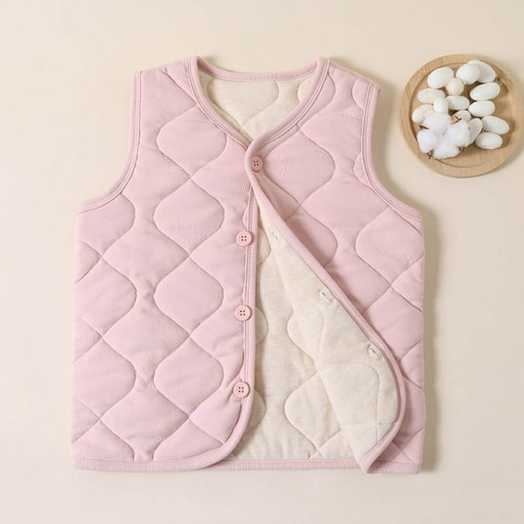 Mgmyaa Kids Fleece Vest Sleeveless Jacket Warm Thicken Fleece Lined Casual Outerwear for Boys Girls 8-14 Years