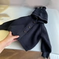 thumbnail image 1 of Mgmyaa Kids Hooded Knit Cardigan Sweater Casual Jacket Open Front Long Sleeve Outerwear 6M-6 Years, 1 of 3