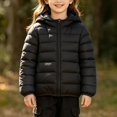 thumbnail image 1 of Mgmyaa Kids Hooded Puffer Jacket Full Zip Winter Warm Coat for Boys Girls School Outdoor Daily Wear, 1 of 9