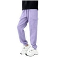 thumbnail image 1 of Mgmyaa Kids Pocket Ankle Tied Casual Pants Spring Pants for Kids Age 6-15 Years Comfortable Fit, 1 of 8