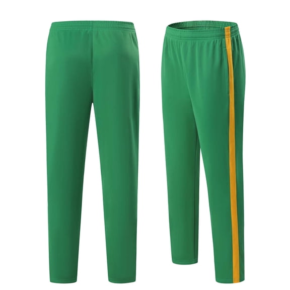 Mgmyaa Kids Running Sports Pants with Side Pockets Casual Athletic Straight-Leg Pants Size 8-18 Years