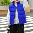 thumbnail image 1 of Mgmyaa Kids Sleeveless Down Vest Boys Girls Warm Fleece Lined Puffer Gilet Outerwear Jacket Ages 4-13 Years, 1 of 6