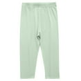 thumbnail image 1 of Mgmyaa Kids Solid Color Elastic Waist Capri Pants Thin Casual Comfortable Leggings for Children Age 3-13 Years, 1 of 5