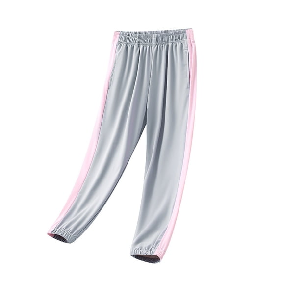 Mgmyaa Kids Sports Sun Protection Pants Summer Outdoor Athletic Pants Unisex Casual for 6-16 Years Old
