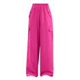 thumbnail image 1 of Mgmyaa Kids Spring Work Pants with Multiple Pockets Loose Pants for Boys Girls Age 5-16 Years, 1 of 5