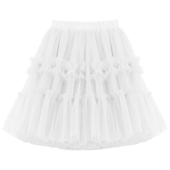 Mgmyaa Kids Tutu Skirts Layered Tulle, Fit 2-14 yrs Little & Big Girls for Dance Party Costume