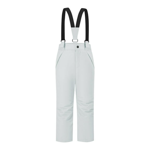 Mgmyaa Kids Waterproof Ski Pants Boys and Girls Thick Insulated Elastic Waist Sports Snow Pants with Pockets Size 4-18Y