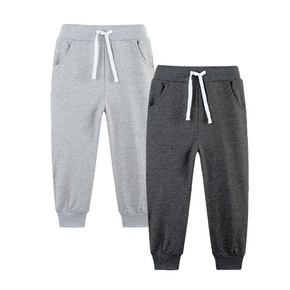 Mgmyaa Kids Winter Fleece-Lined Warm Pants Cold-Proof Thermal Trousers for Boys and Girls Age 5-14 Years with Elastic Waist