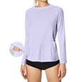 thumbnail image 1 of Mgmyaa Long Sleeve T-Shirts for Women UPF 50+ SPF UV Protection Workout Tops with Pockets Dry Fit Hiking Swim Shirt, 1 of 8