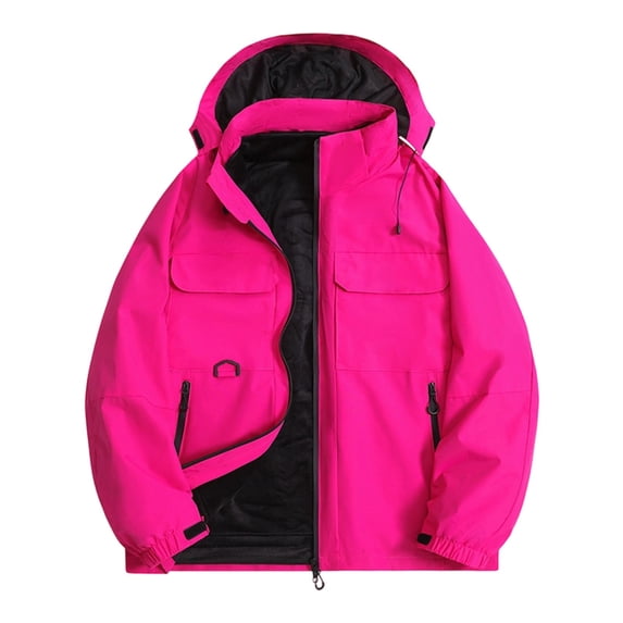 Mgmyaa Men's 3-in-1 Waterproof Hiking Jacket with Detachable Liner and Hood for Fall Winter