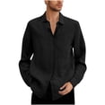 thumbnail image 1 of Mgmyaa Men's Button Down Shirts Long Sleeve Collared Shirt Tops, 1 of 5