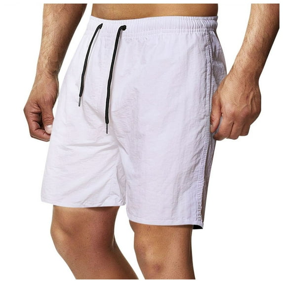 Mgmyaa Men's Casual Shorts Quick Dry Beach Pants Running Gym Short Pants