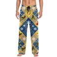 thumbnail image 1 of Mgmyaa Men's Christmas Print Straight-Leg Sleep Pants, Drawstring Elastic Waist Pajama Pants with Pockets, 1 of 8