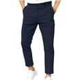 thumbnail image 1 of Mgmyaa Men's Fall Winter Dress Pants Double Folded Design Business Casual Wrinkle Free Comfort Stretch Flat Front Trousers, 1 of 6