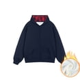 thumbnail image 1 of Mgmyaa Men's Heavyweight Hooded Fleece Sweatshirt Pullover Thermal Lined Casual Jacket Sporty Loose Fit Zip Front Top, 1 of 3
