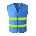 thumbnail image 1 of Mgmyaa Men's High-Visibility Reflective Safety Vest Sleeveless Construction Work Night Protective Gear, 1 of 8