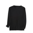 thumbnail image 1 of Mgmyaa Men's Pajama Top Crew Neck Long Sleeves Sleep T-Shirt Sleep Tops, 1 of 3