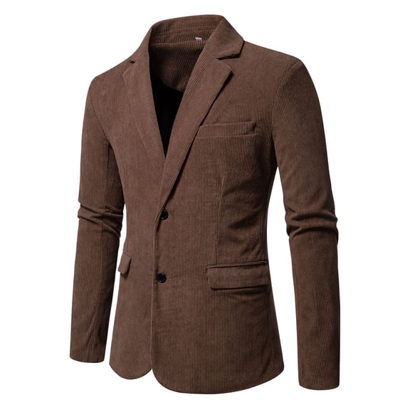 Mgmyaa Men's Peak Lapel Single Breasted Casual Blazer Jacket Slim Fit Business Suit Coat for Formal Office Wear