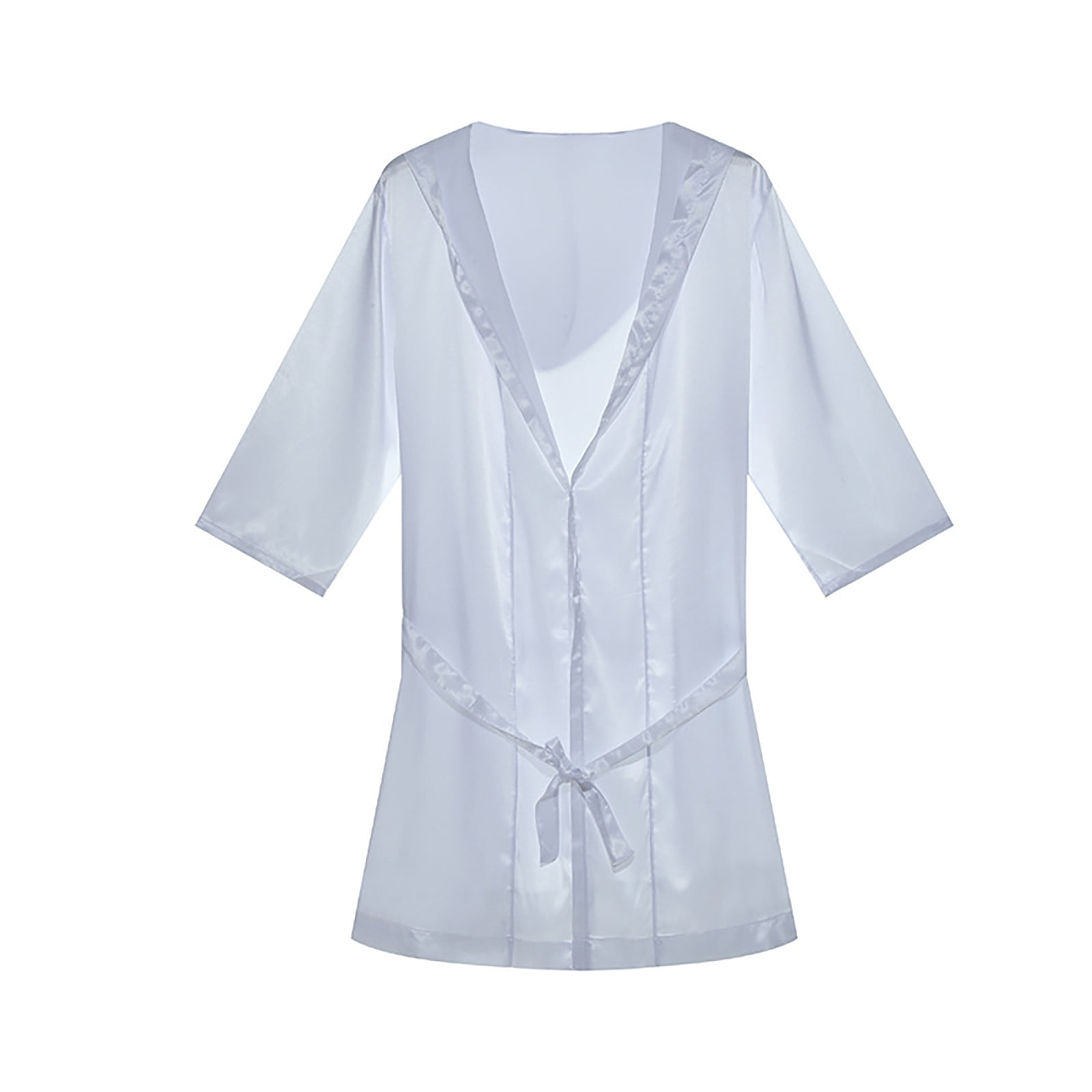 Snuggliest Short Robe Mgmyaa Men's Short Sleepwear Robes Lightweight 3/4 Sleeve Big & Tall ...