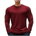 thumbnail image 1 of Mgmyaa Men's Slim Fit Thermal Base Layer Long Sleeve Crew Neck Pullover Top for Fall Winter Casual Outfit Insulated Wear, 1 of 3