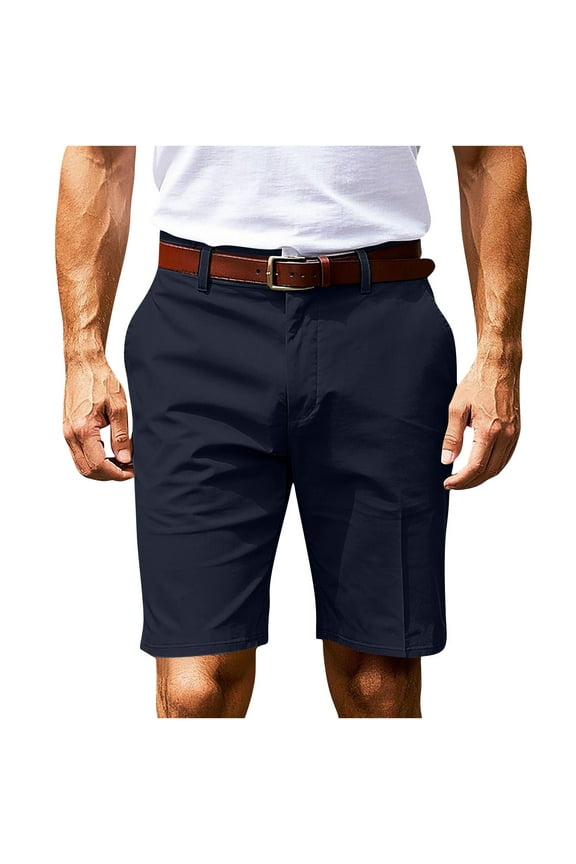 Men's Straight-fit Stretch Work Short Casual Matchplay Tapered Golf Shorts