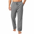 thumbnail image 1 of Mgmyaa Men's Stretchy Yoga Jogger Pants With Drawstring Elastic Waist Regular Fit Full Length Soft For Exercise Daily Wear, 1 of 8