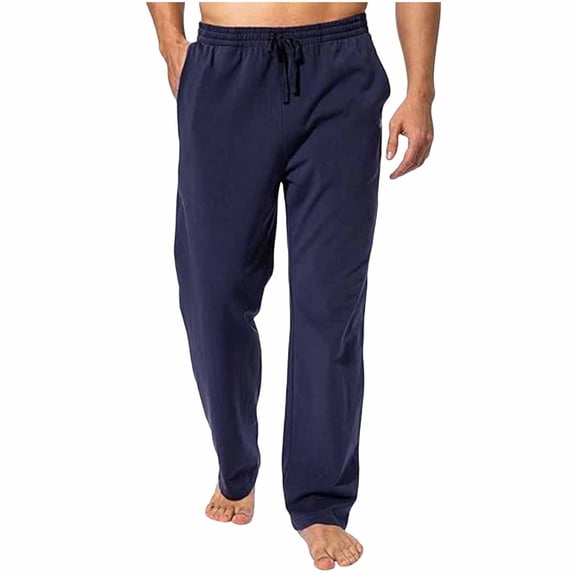 Mgmyaa Men's Stretchy Yoga Jogger Pants With Drawstring Elastic Waist Regular Fit Full Length Soft For Exercise Daily Wear