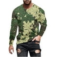 thumbnail image 1 of Mgmyaa Men's T-Shirts Crewneck Casual Long Sleeve Shirt with Printed Pattern for Gym and Outdoor Sports Athletic Wear, 1 of 5