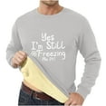thumbnail image 1 of Mgmyaa Men's Undershirt Fleece Lined Thermal Shirt Insulated Long Sleeve Round Neck Base Layer Warm Comfortable Tops, 1 of 3