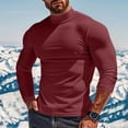 thumbnail image 1 of Mgmyaa Men's Winter Medium High Neck Long Sleeve Sweater with Comfortable Fabric, Loose Fit for Cold Weather Warmth, Ideal for Daily Casual and Outdoor Activities, 1 of 8