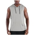 thumbnail image 1 of Mgmyaa Men's Workout Hooded Tank Tops Bodybuilding Muscle Cut Off T Shirt Sleeveless Gym Hoodies, 1 of 7