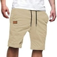 thumbnail image 1 of Mgmyaa Mens Casual Cargo Shorts Drawstring Classic Sport Cargo Stretch Shorts with Pockets, 1 of 4