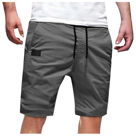 Mgmyaa Mens Casual Cargo Shorts Drawstring Classic Sport Cargo Stretch Shorts with Pockets