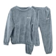 thumbnail image 1 of Mgmyaa Mens Flannel Pajama Set Winter Warm Sleepwear with Long Sleeves and Pants for Cold Weather, 1 of 5