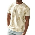 thumbnail image 1 of Mgmyaa Mens Print Sports T-shirt Short Sleeve Crew Neck Classic T-Shirt, 1 of 3