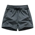 thumbnail image 1 of Mgmyaa Mens Runnning Shorts Summer Casual Comfy Brach Shorts Solid Regular Elastic Waist Board Pants, 1 of 4