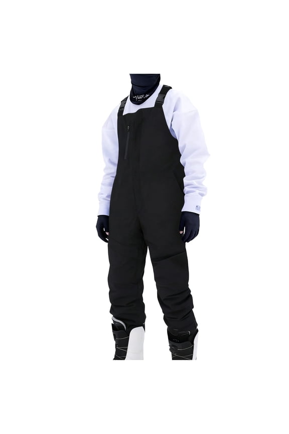 Mens Snow Bibs Ski Pants Softshell Waterproof Insulated Ripstop Snowboarding Overalls Winter Outdoor