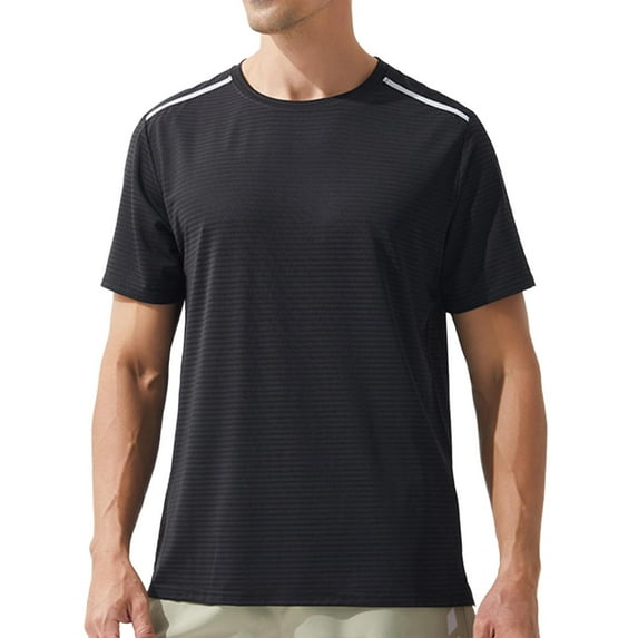 Mgmyaa Mens Summer Quick Dry T-Shirts Short Sleeve Loose Fit Running Shirt Casual Clothing Moisture Wicking Top