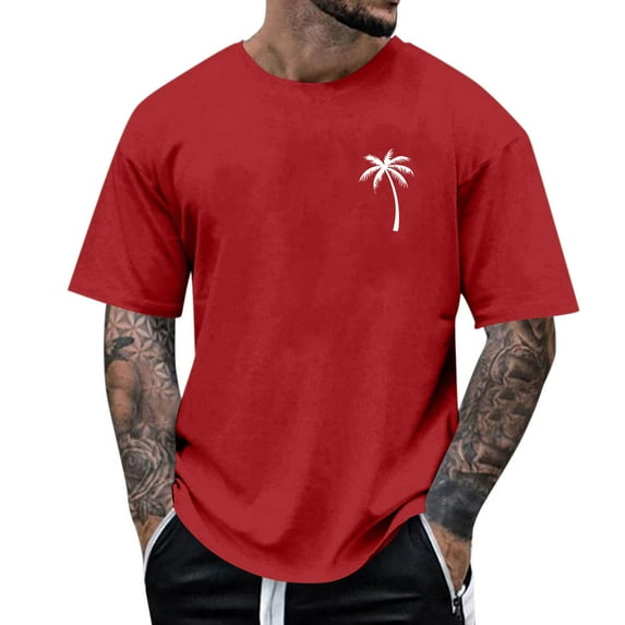 Mgmyaa Mens Summer Short Sleeve T-Shirts Casual Small Graphic Tees Crew Neck Pullover T-Shirt Men's Tops