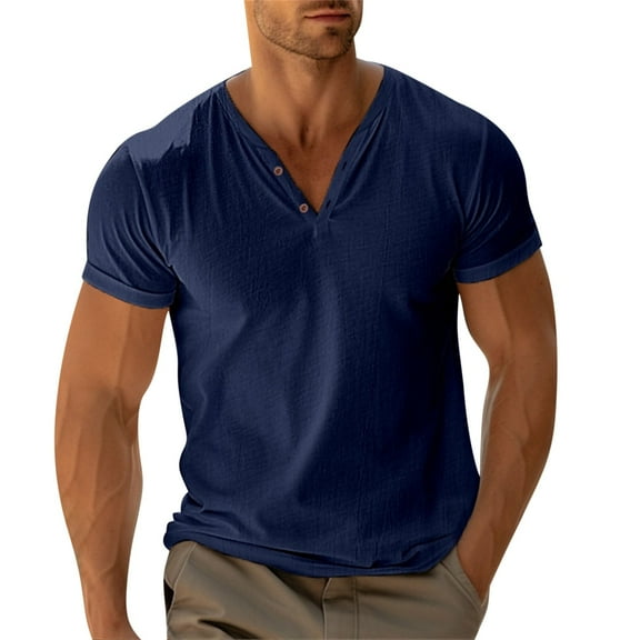 Mgmyaa Mens T-Shirts V-neck Short Sleeve Moisture Wicking PerforMence Shirts for Men