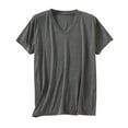 thumbnail image 1 of Mgmyaa Mens V-Neck Short Sleeve Sleep Shirt Casual Sleepwear Pajama Tops, 1 of 4
